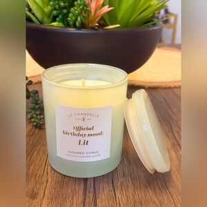*^Official birthday mood:
Lit** SUGARED CITRUS scented candle 10oz